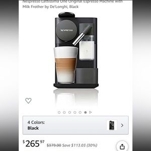 Nepresso Lattissima coffee machine by De’longhi